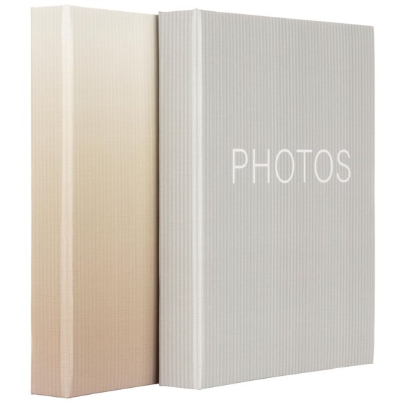 Pinnacle 2PK 2UP Albums photo gris et or Ombre