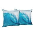 thumbnail image 6 of Ambesonne Ocean Throw Pillow Cover 2 Pack, Extreme Water Sports, 18", Aqua White, 6 of 6