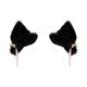 thumbnail image 1 of Soidarity 1 par de accesorios para casco, decoración de orejas de gato de peluche, bonitos cascos con estilo, adornos, decoración para la Pescar oreja campana negra, 1 of 6