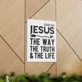 thumbnail image 6 of Scripture Walls John 14:6 Jesus The Way The Truth And The Life  Bold Bible Verse Canvas Christian Wall Art Ready To Hang Unframed, 6 of 18