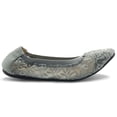 thumbnail image 5 of Ollio Women's Shoes Floral Embroidery Lace Slip On Comfort Light Ballet Flats ZM1712F, 5 of 6