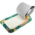 thumbnail image 2 of Square 2Pack PU Leather Seahorse Cruise Luggage Tag with Privacy Cover and Name ID Tag for Travel Handbags Backpacks Luggage Tags, 2 of 6