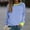 Blue, variant on CLOISE Sweatshirts for Women Striped Color Block Oversized Sweatshirts Crew Neck Long Sleeve Hoodies Shirts Black Basic Tops Fall Tunic Y2k Outfits XL