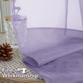 thumbnail image 5 of OVZME Lavender Sheer Curtains 120" Extra Long 2 Panels Set for Living Room & Bedroom, Premium Lightweight Voile Sheer Drapes with Rod Pocket - Each Panel 59" Wide x 120" Length, Lavender, 5 of 9