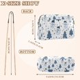 thumbnail image 4 of FORMRS Women Crossbody Purse with Chain Strap Vegan Leather Shoulder Handbag, Blue Cute Snowmen, 4 of 7