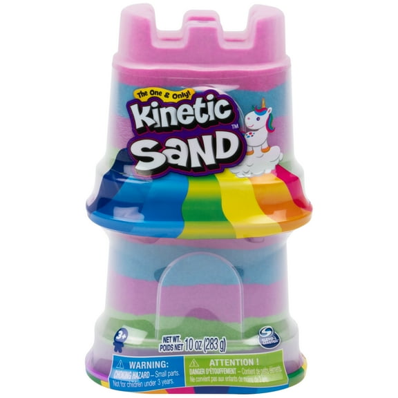 Kinetic Sand, 2-Pack Rainbow Unicorn 5oz Multicolor Containers, for kids ages 3 and up