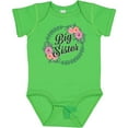 thumbnail image 3 of Inktastic Big Sister with Flower Circle Girls Baby Bodysuit, 3 of 5