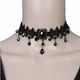 thumbnail image 1 of Colgante de Collar de Encaje de Gargantilla de Babero de Negro Gótico Victoriano Vintage para Mujer Salvador Collar, 1 of 8