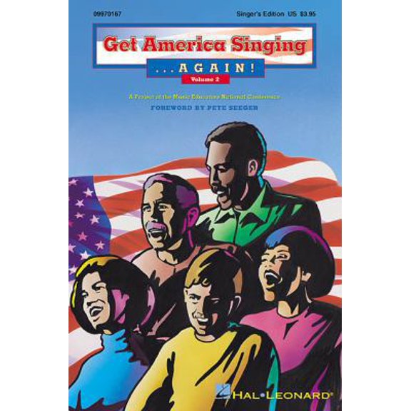 Pre-Owned Get America Singing Again - Volume 2 Piano/Vocal/Guitar Songbook for Classroom and Home Use Folk and (Paperback) by Hal Leonard Corp (Creator)