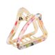 thumbnail image 2 of Triangular Hollow Hair Claw Clips Women Girls Simple Elegant Decorative Hair Clips#1, 2 of 5