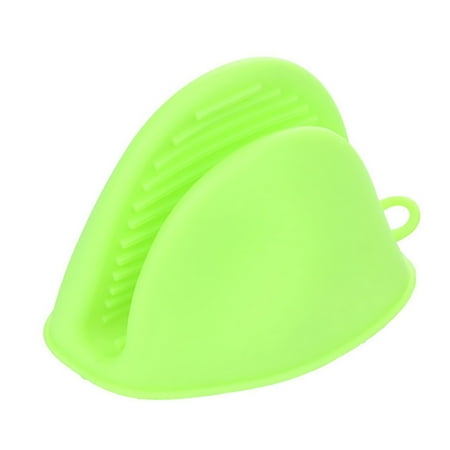 

2pcs Small Kitchen Mittens Rubber Mitts Pinch Grip for Cooking and Baking Mitts Home Garden Green