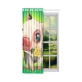 thumbnail image 2 of MKHERT Cartoon Pig Flowers Grass Window Curtain Living Room,Bedroom Window Drapes 52x84 inch, 2 of 3