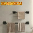 thumbnail image 2 of Wall Mounted Towel Rack Bathroom Storage Rack No Drilling Bathroom Horizontal Bar Towel Rack Kitchen Bathroom Accessories, 2 of 10