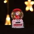 thumbnail image 5 of Small Lighted Snow Globes Christmas Ornament, Vintage Christmas Decor Santa Claus Snow Globes, Vintage Christmas Decorations Indoor, 5 of 7