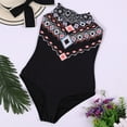 thumbnail image 6 of Itsame Swimsuits for Womens Sets, Printed 1 Piece Swimsuits Black, 6 of 9