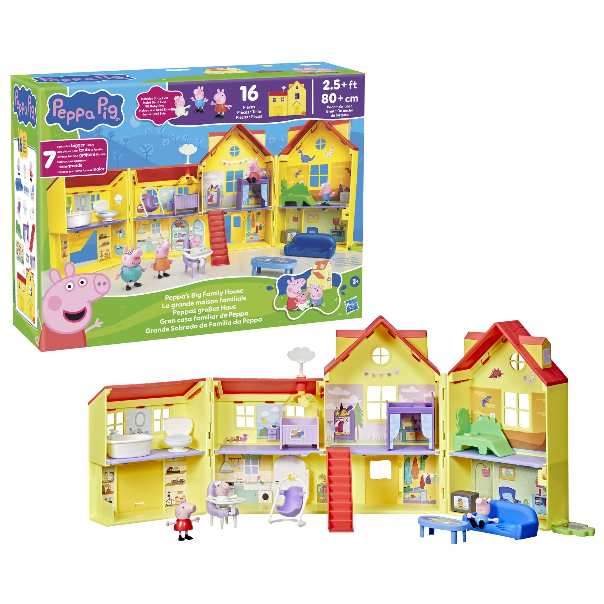 Peppa Pig Peppa's Big Family House Playset, PEPPA PIG BIG FAMILY HOUSE
