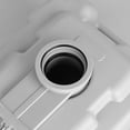 thumbnail image 4 of DEXTRUS 5.3 Gallon Portable Toilet With Detachable Tank, Double Outlet Water Spout, Press Flush Pump, Travel RV Potty for Camping, Boating, Hiking, Trips, White&Gray, 4 of 12