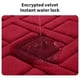 thumbnail image 5 of Alfombrilla de baño absorbente de microfibra suave, 20 x 30 cm, antideslizante, lavable a máquina para un secado rápido y una base estable. Ideal para duchas y bañeras. Aestivo | Rojo |, 5 of 8