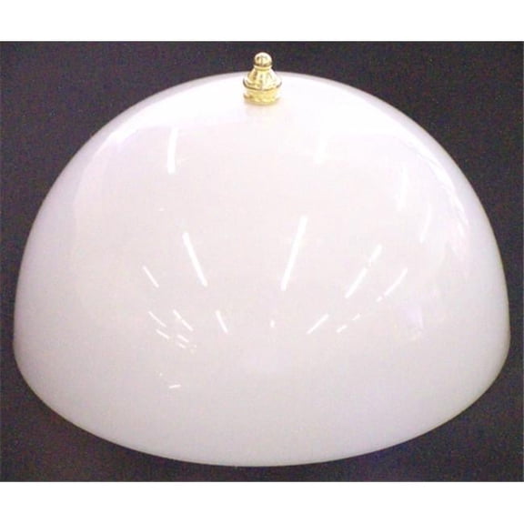 Westinghouse Lighting 8149400 8 in. White Acrylic Dome Clip-On Shade