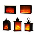 thumbnail image 5 of Led Flame Lantern Lamp Simulation Fireplace Led Simulate Flame Effect Light Usb Or Battery Powered Lamp for Living Room Decor, 5 of 5
