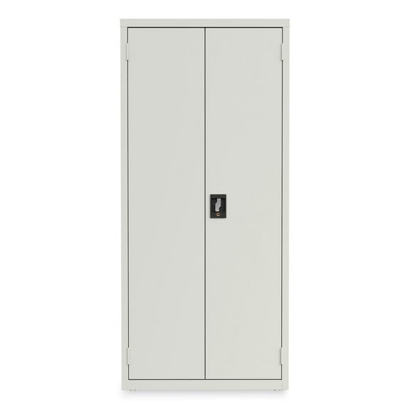 Alera 25771 30 in. x 15 in. x 66 in. 4 Shelves Economy Assembled Storage Cabinets - Light Gray