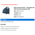 thumbnail image 2 of Main Air Flap Actuator - Compatible with 2002 Chevy Avalanche 2500, 2 of 2