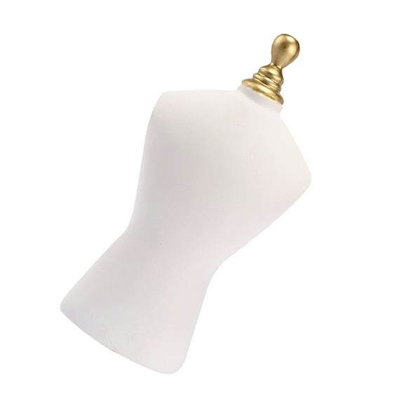 FRCOLOR Necklace Bust Jewelry Display Jewelry Rack Man 31x15cm White