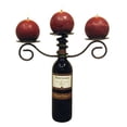 thumbnail image 2 of Metrotex Designs 28074 Three Pillar Candleholder Bottle Topper-Rich Merlot Finish, 2 of 2