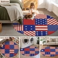 thumbnail image 5 of Round Rug 4Ft Washable Non-Slip, Independence Day Circle Area Rugs for Living Room Bedroom, US Flag Star Stripe Vintage Indoor Floor Mats Carpet Runner for Home Decor Aesthetic, 5 of 8
