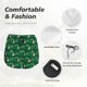 thumbnail image 4 of Balery St Patrick's Day9 Pantalones cortos deportivos para mujer con forro y dos bolsillos, elásticos, para entrenamiento, gimnasio, yoga-Medium, 4 of 7
