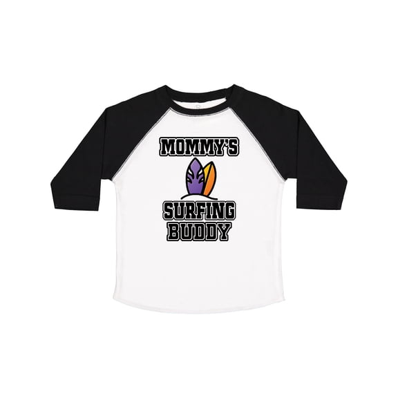 Inktastic Mommy Surfing Buddy Surfboard Boys or Girls Toddler T-Shirt