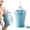 Blue, variant on 2-In-1 Collapsible Silicone Ice Ball Maker Cup, Foldable Silicone Ice Cube Travel Cup with Lid & Straw, Easy Demolding, Reusable Leakproof Travel Tumbler for Coffee, Juice, Home, Outdoor (yellow)