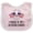 Pink and White, variant on Inktastic Military Veteran Daddy Proud Son Daughter Boys or Girls Baby Bib