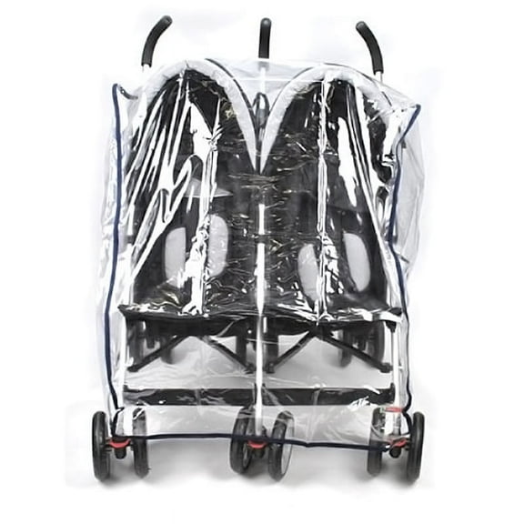 Kids Transparent Universal Double 360 Stroller Rain CS Cover Gift Side Z7R3