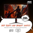 thumbnail image 2 of Aoc C27G4H2 Monitor Curvo Para Juegos De 27" Fhd 1920X1080 1500R 200 Hz Frecuencia De Actualización 0,3 Ms Tiempo De Respuesta Altura Ajustable Negro Compatible Con Switch Xbox Ps5, 2 of 5