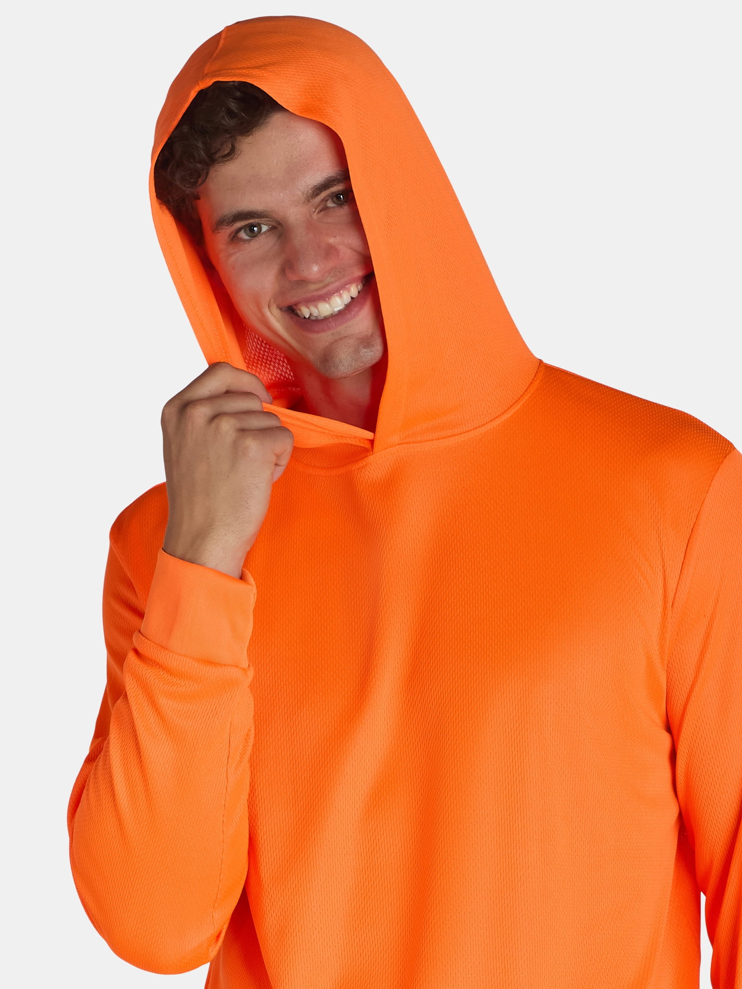 Bass Creek Outfitters Men's Polyester Performance Work Hoodie with Long Sleeves, Sizes M-2XL