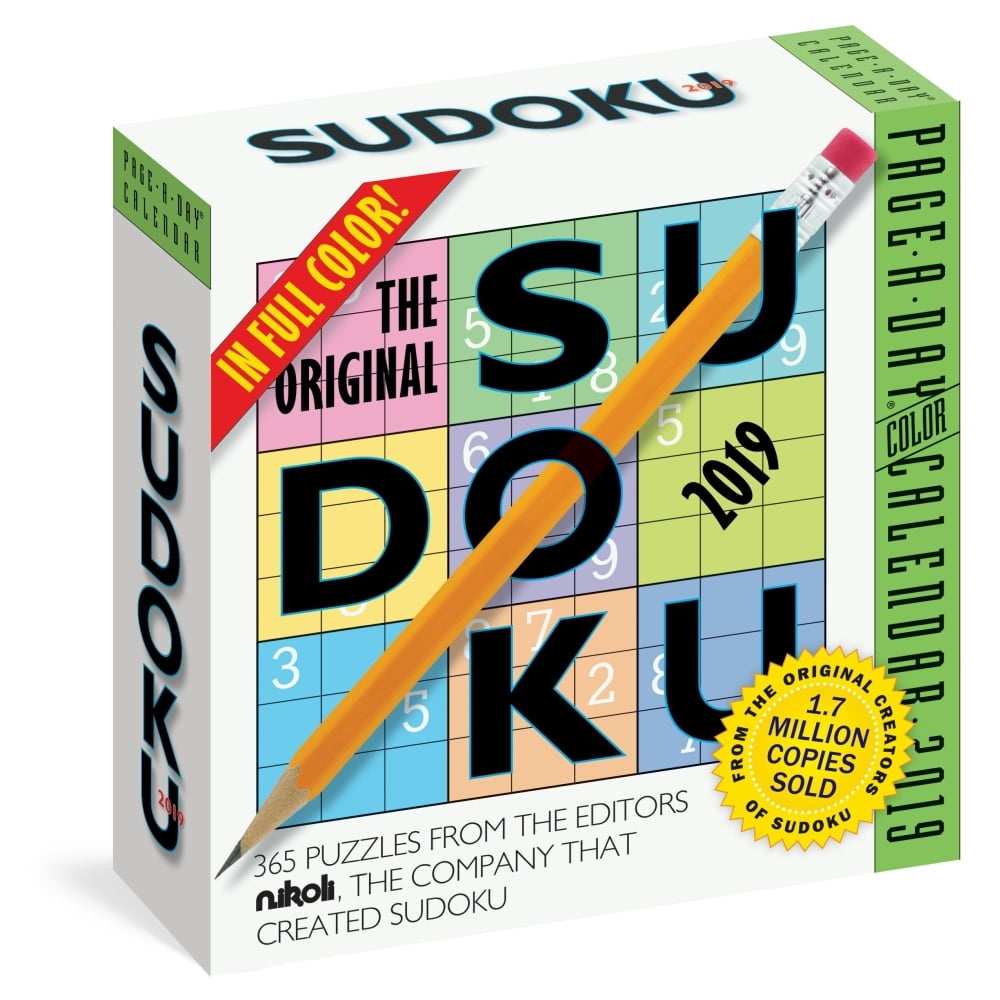 2019 Sudoku Desk Calendar By Workman Publishing Walmart 