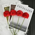 thumbnail image 6 of Red Artificial Ball Chrysanthemum 12 Stems Faux Flowers with Bendable Stems for DIY Wedding Centerpiece Fall Decor Home Arrangements, 6 of 18