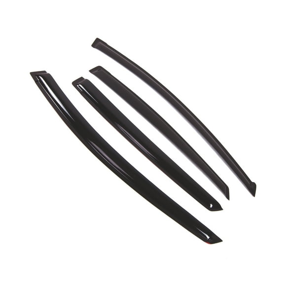 Tuningpros WD2-436 Outside Mount Window Visor Deflector Rain Guard Dark Smoke 4 Pcs Set For 2004-2009 Toyota Prius