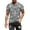 Grey, variant on T-Shirt Printing Machine Mens Fashion Summer Neckline T-shirt 3D Printing Pattern Short Sleeve