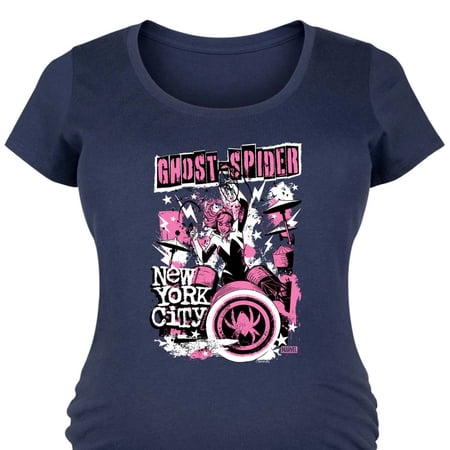 Marvel - Ghost Spider Punk Band - Women's Maternity Scoop Neck Graphic T-Shirt