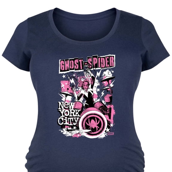 Marvel - Ghost Spider Punk Band - Women's Maternity Scoop Neck Graphic T-Shirt