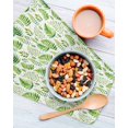 thumbnail image 3 of Spring Leaves Kitchen Dish Towels for Drying Dishes Set of 2, Pastoral Garden Botanical Watercolor Waffle Weave Microfiber Hand Tea Bathroom Towels Quick Dry & Absorbent Towel 12x12, 3 of 7