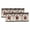 Beige Gray, variant on Valances for Windows, Texas Star Red Kitchen Curtains Valances 2 Pack for Living Room Bedroom Bathroom, Farmhouse Berry Wooden Vintage Light Filtering Curtains Rod Pocket Valance 42"x12"