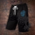 thumbnail image 2 of FUZHIQ Men's Shorts Summer Elastic Waist Activewear Shorts Classic-Fit Summer Beach Shorts Sports with Pockets,S, 2 of 4