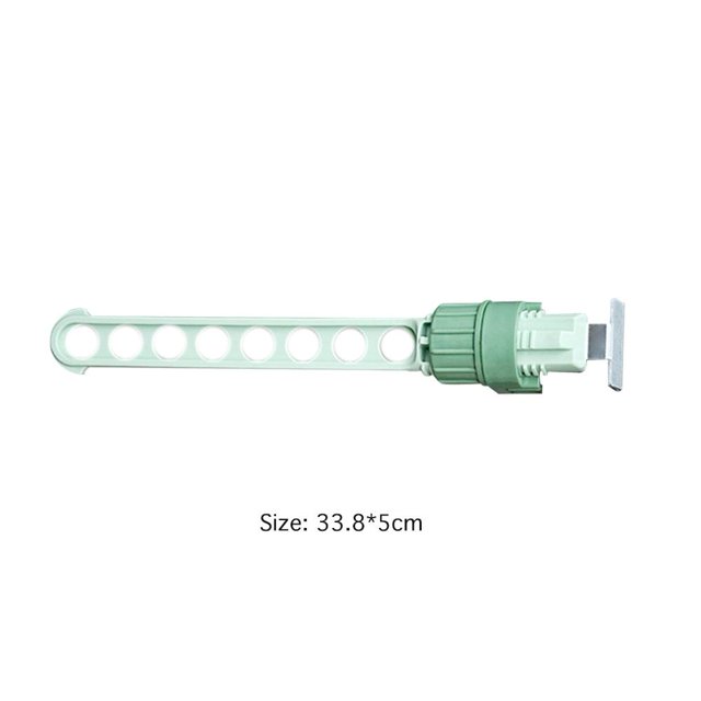 Organizador Colgador de ropa de 8 agujeros Marco de ventana Clip Tendedero Colgador de ropa (Verde) Likrtyny Libre de BPA