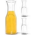 thumbnail image 4 of Kitchen Lux Carafe Glass Pitchers for Drinks Wine Decanter 1 Liter Set of 4, 4 of 7