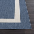thumbnail image 6 of Outdoor Rug 6x9  Modern Outside Rugs For Patios Porches Waterproof Durable Washable Non-shedding Easy-to-clean Indoor Area Carpet (6 X 9 Bordered - Blue/white), 6 of 9