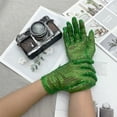 thumbnail image 2 of Adult Children Stage Performance Dancing Show Summer Sequins Gloves Props Gloves Women Mittens Hip Hop Gloves RED, 2 of 8