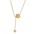 thumbnail image 3 of Ball Pendant Necklace Titanium Steel Chain for Anniversary Girlfriend Mother Salvador  Collar colgante, 3 of 10